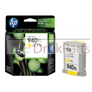 ORYGINALNY TUSZ ŻÓŁTY DO URZĄDZEŃ ATRAMENTOWYCH HP OFFICEJET PRO 8000 / OFFICEJET PRO 8500 - C4909AE, HP940XL 