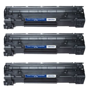 TONER DO DRUKARKI - KASETA DO DRUKARKI HP LASER JET P1005 / P1006, CANON LBP 3010 / 3018 / 3050 / 3100 - CB435A, HP35A, CRG712, CRG-712 - Cena za kpl. 3 szt. tonera -  WYDAJNOŚĆ 2000 STRON 