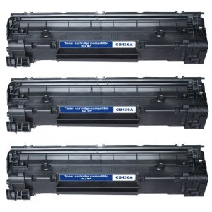 TONER DO DRUKARKI - KASETA DO DRUKARKI HP LASER JET M1120 / M1522 / P1505, CANON LBP 3250 - CB436A, HP36A, CRG 713  - Cena za kpl. 3 szt. tonera - WYDAJNOŚĆ 2000 STRON - NOWY REWELACYJNY ZAMIENNIK 