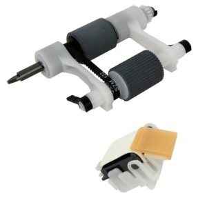 ROLKA POBIERANIA PAPIERU + SEPARATOR PAPIERU Z PODAJNIKA ADF DO DRUKAREK HP COLOR LASERJET 4730 / CM4730 / 4345 / M4345 / Digital Sender 9200 / 9250C - Q5997-67901, Q5997A, K4345ADF