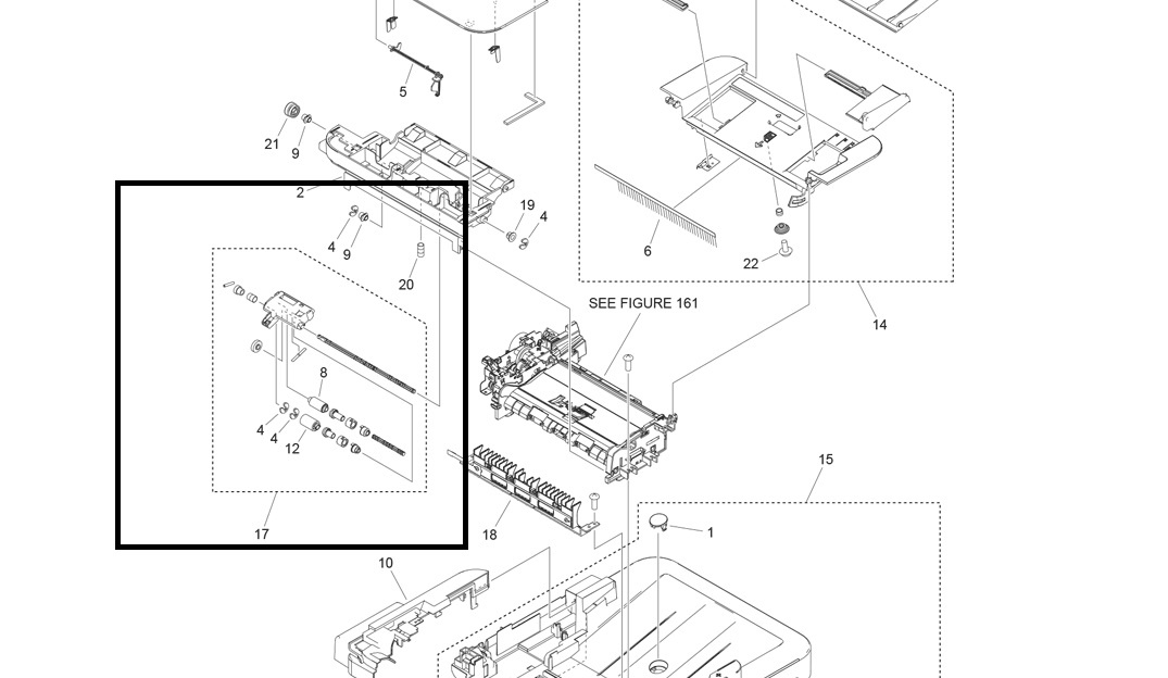 FM0-4439 - ORYGINALNA ROLKA , ZESPÓŁ ROLKI POBIERANIA PAPIERU Z PODAJNIKA ADF DO DRUKAREK CANON Z SERII MF 215 216 217 219 223 224 226 227 229 233 234 235 236 237 239 244 245 246 247 249 - FM0-4439