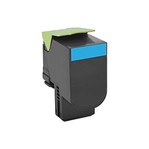 NOWY TONER , KASETA , WKŁAD DO DRUKAREK LASEROWYCH Z SERII Lexmark CX310 / CX410 / CX510 - Lexmark 80C0S20 2K Cyan - NOWY ZAMIENNIK