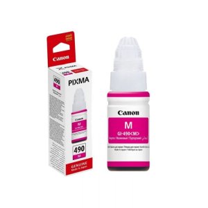 GI-490 , GI490 , 0665C001 - NOWY ORYGINALNY TUSZ MAGENTA , ATRAMENT DO DRUKAREK CANON PIXMA G1400 G1410 G1411 G2400 G2410 G2411 G2415 G3400 G3410 G3411 G3415 G4400 G4410 G4411 - MAGENTA 70 ml.