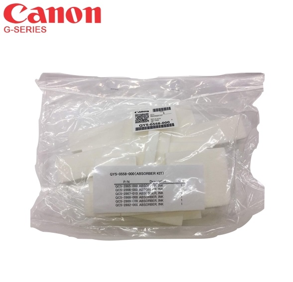 QY5-0558 - NOWY ORYGINALNY INK ABSORBER , PAMPERS , POCHŁANIACZ , GĄBKI NA TUSZ , ABSORBER TUSZU DO DRUKAREK CANON G1000 / G1400 / G2000 / G2400 / G3000 / G3400 / G4000 ...