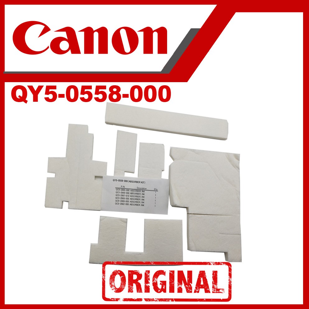 QY5-0558 - NOWY ORYGINALNY INK ABSORBER , PAMPERS , POCHŁANIACZ , GĄBKI NA TUSZ , ABSORBER TUSZU DO DRUKAREK CANON G1000 / G1400 / G2000 / G2400 / G3000 / G3400 / G4000 ...