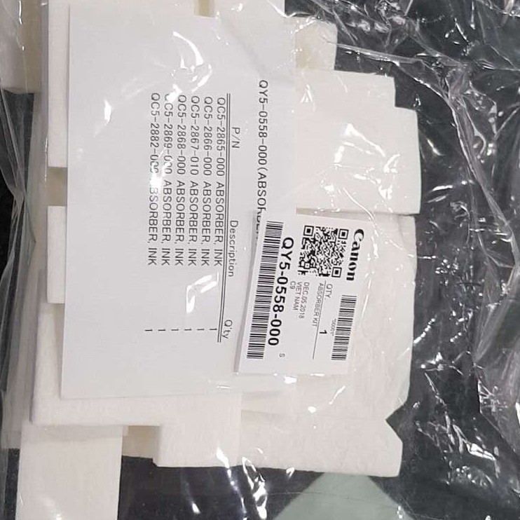 QY5-0558 - NOWY ORYGINALNY INK ABSORBER , PAMPERS , POCHŁANIACZ , GĄBKI NA TUSZ , ABSORBER TUSZU DO DRUKAREK CANON G1000 / G1400 / G2000 / G2400 / G3000 / G3400 / G4000 ...